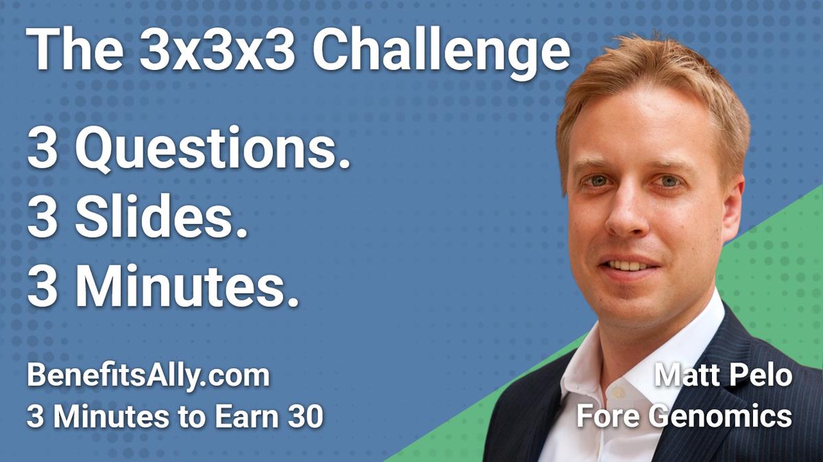 Fore Genomics - 3x3x3 Challenge with Matt Pelo