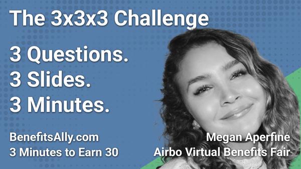 Airbo Virtual Benefits Fair - 3x3x3 Challenge with Megan Aperfine