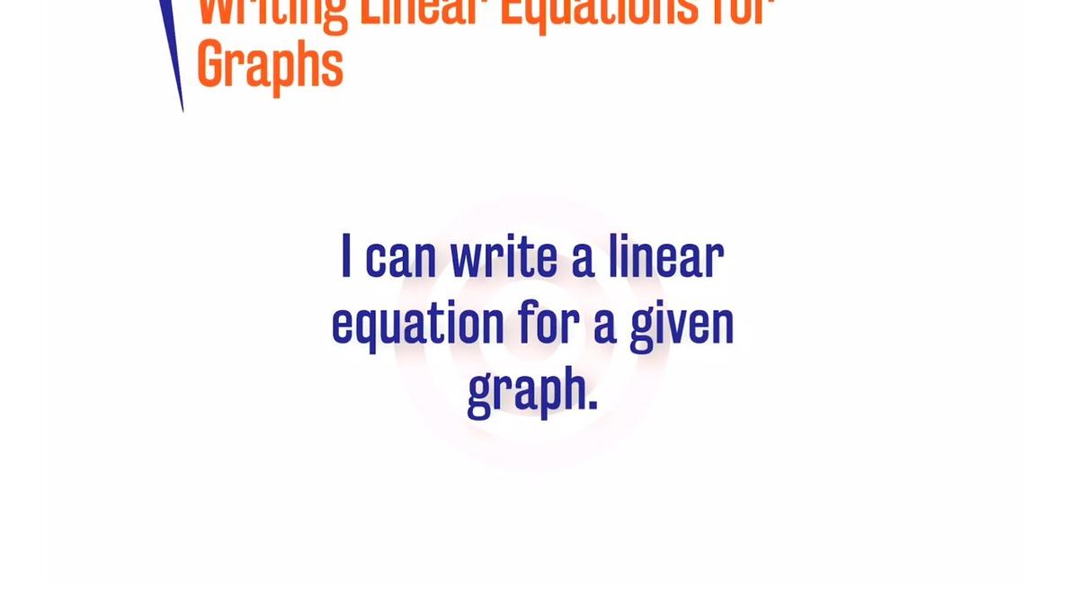 ORSP 3.4.2 Writing Linear Equations for Graphs