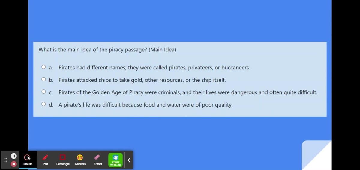 Rewards Plus Unit 3C: Multiple Choice 1