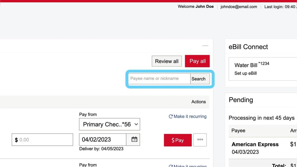 Elements Financial: Bill Pay