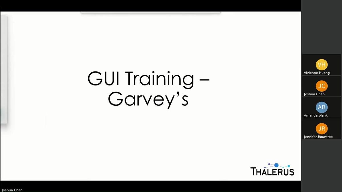 Garvey's GUI Training (Vivienne &amp; Joshua)