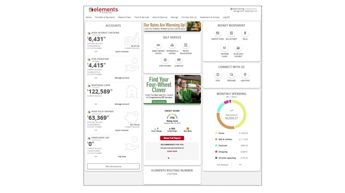 Elements Financial: Online Banking Basics