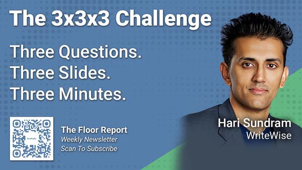 WriteWise - 3x3x3 Challenge with Hari Sundram