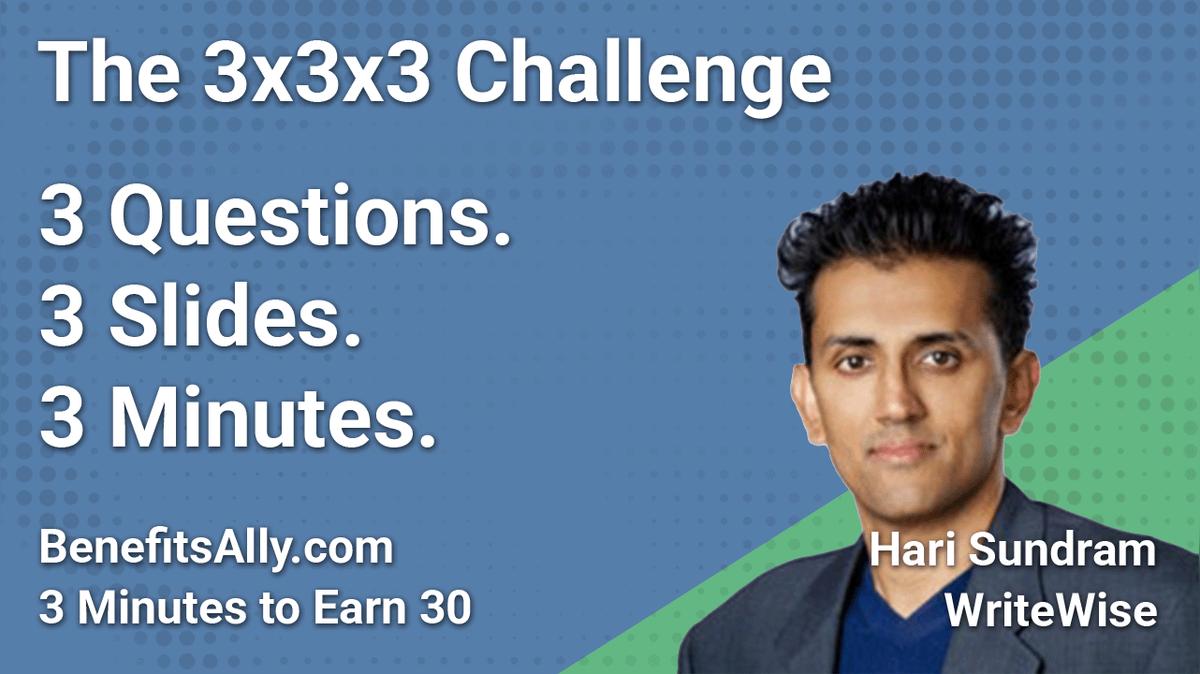 WriteWise - 3x3x3 Challenge with Hari Sundram