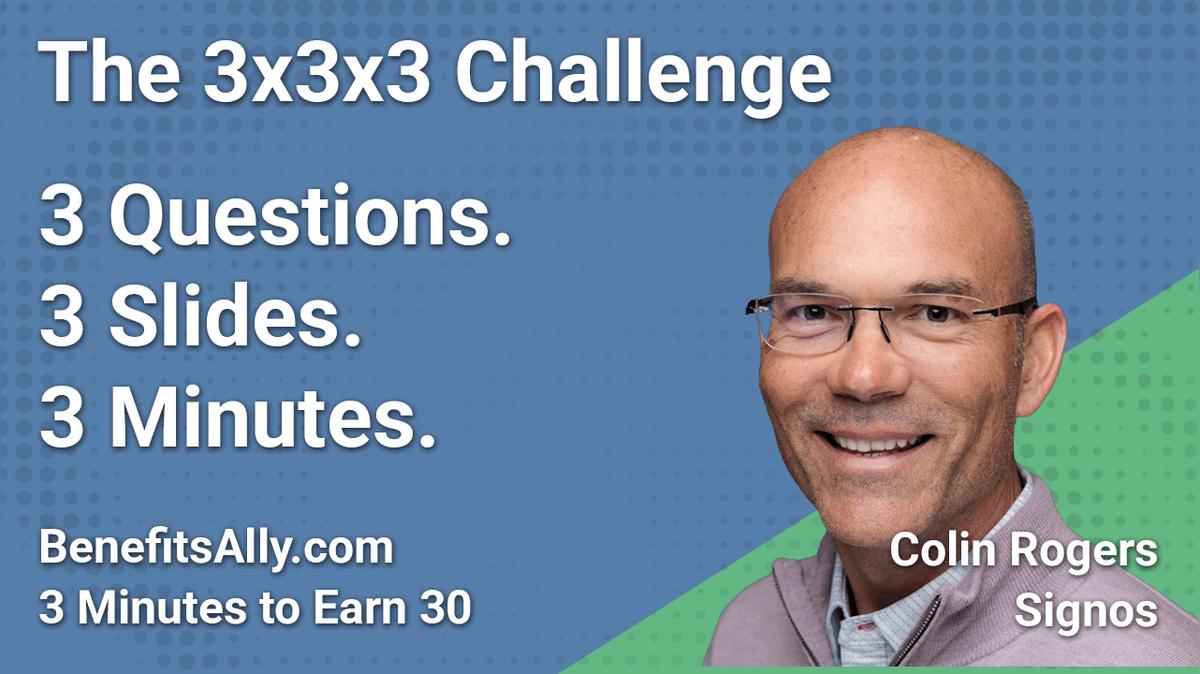 Signos - 3x3x3 Challenge With Colin Rogers