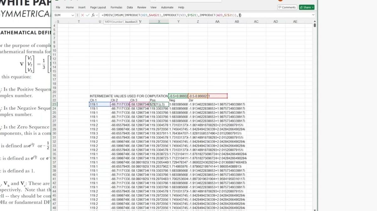 Ask a Pro: Symmetrical Components with Stripchart Data