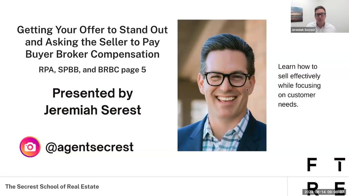 Writing A Winning Offer w/Jeremiah Secrest (8-14-24)