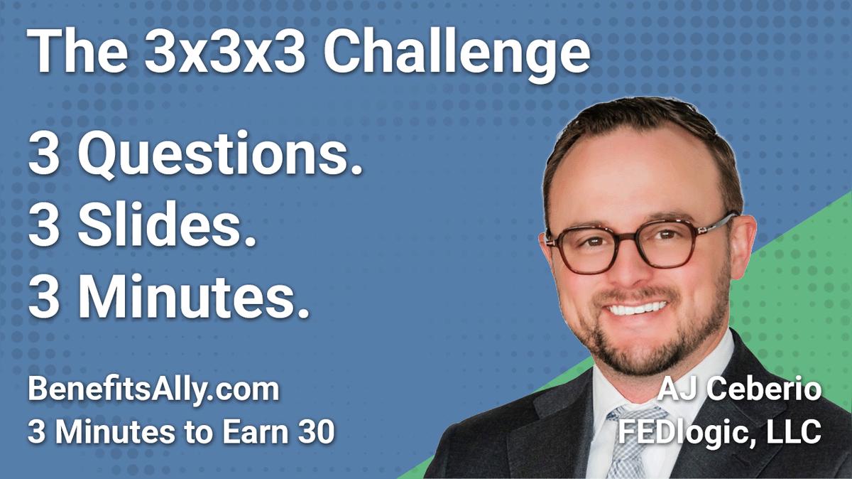 FEDlogic, LLC - 3x3x3 Challenge With AJ Ceberio