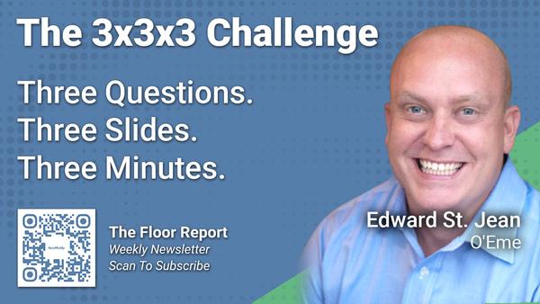 O&#39;Eme - 3x3x3 Challenge With Ed St. Jean