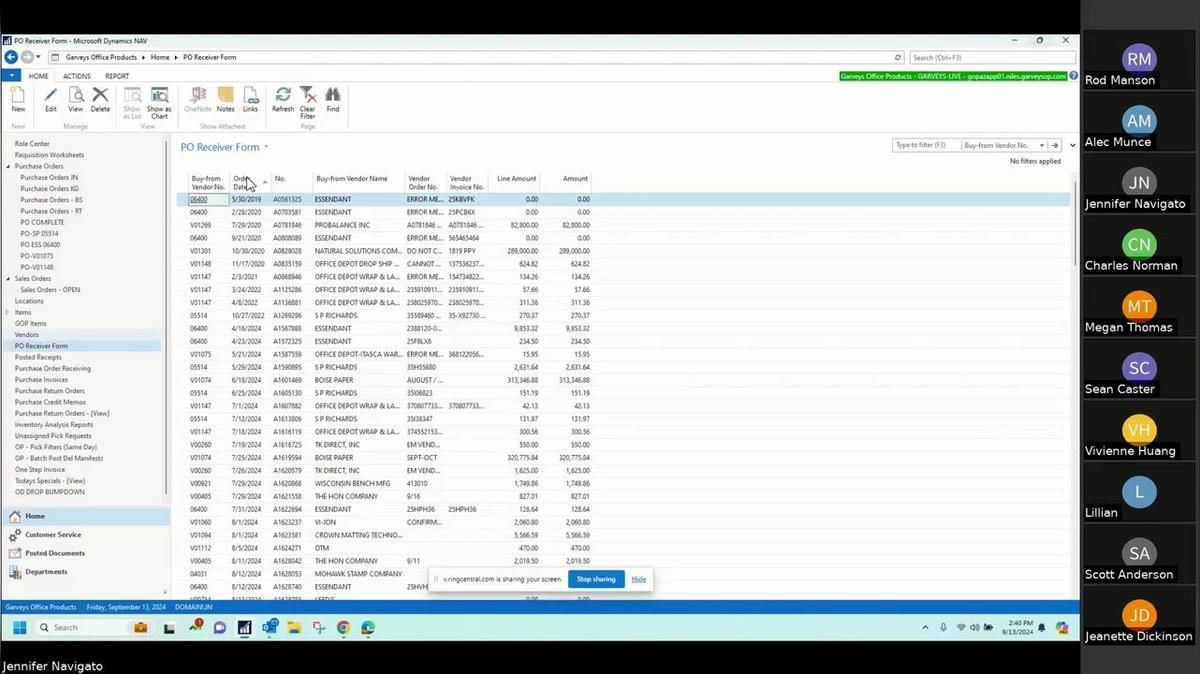 Garveys_Lillian Receiving Document Review