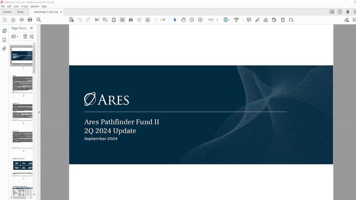 Ares Pathfinder Fund II | 2Q 2024 Update Call