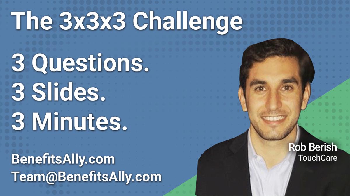 TouchCare - 3x3x3 Challenge with Rob Berish