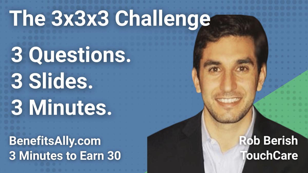 TouchCare - 3x3x3 Challenge with Rob Berish