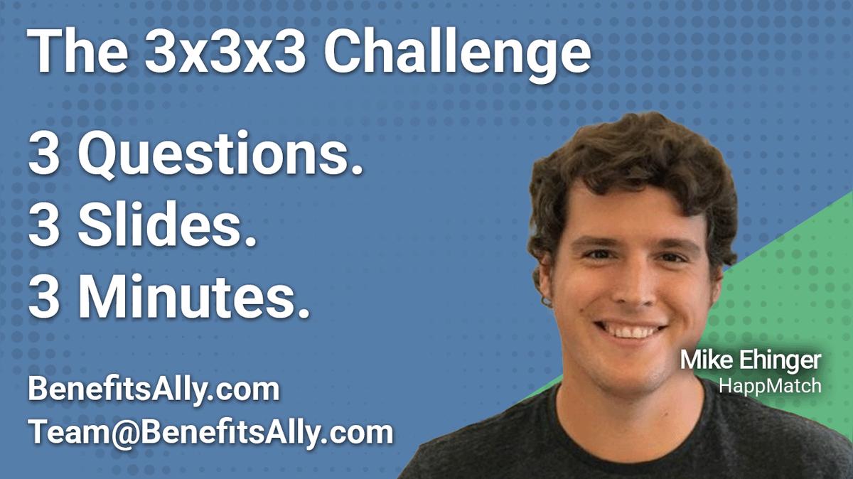 HappMatch - 3x3x3 Challenge with Mike Ehinger