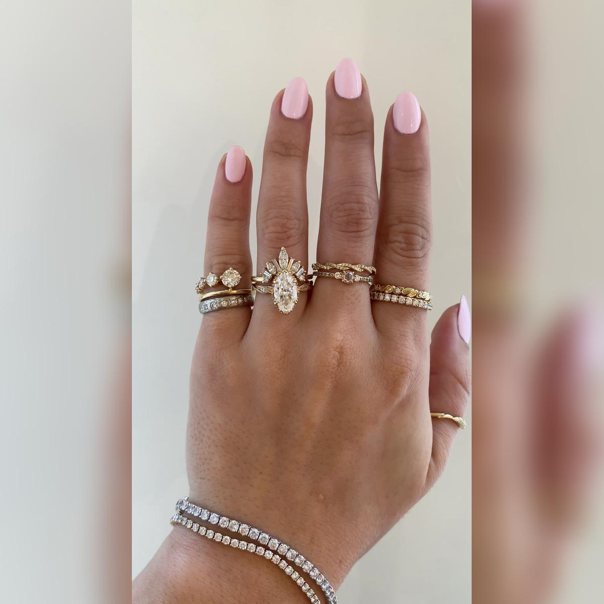 Odessi Marquise Wedding Band Pairings