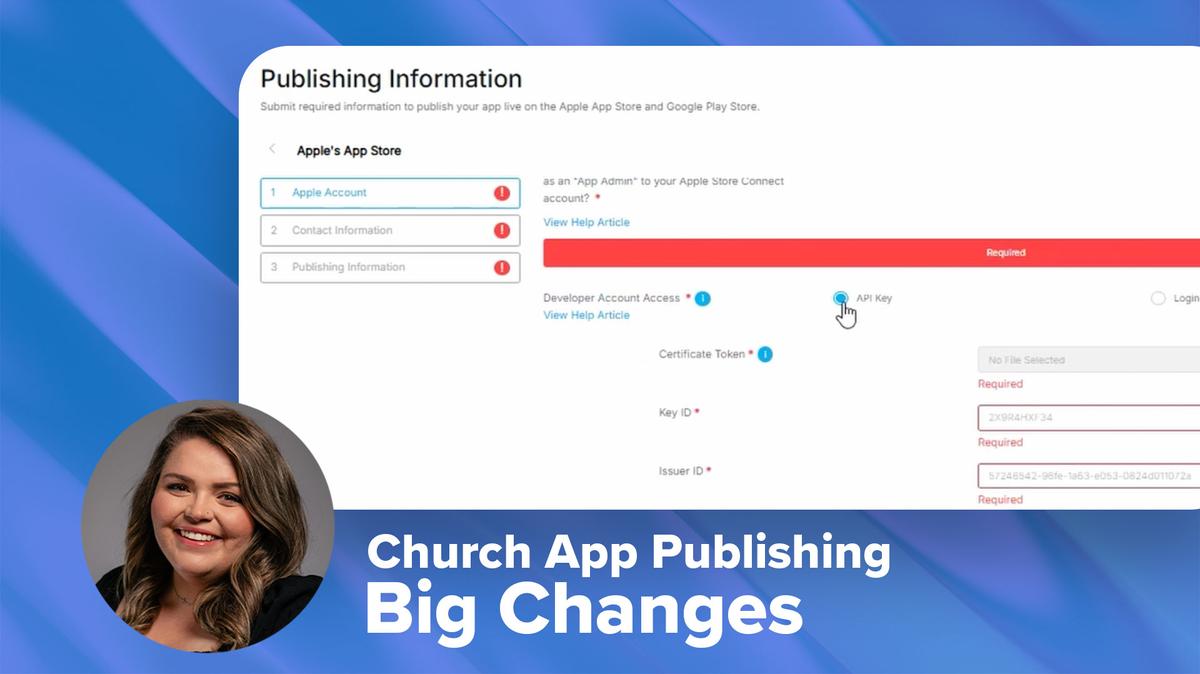 Important Update to Church Apps Publishing | SecureGive