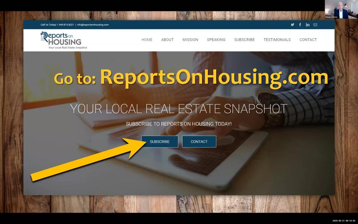 Spring Housing Update w/StevenThomas, Chief Economist (5-21-25)