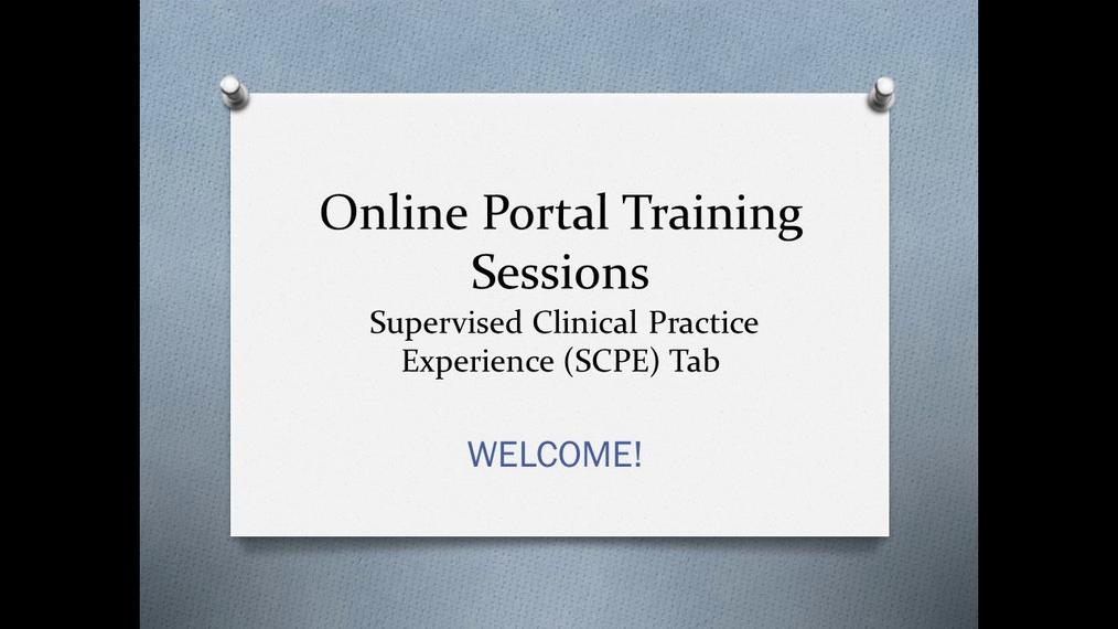06-Supervised Clinical Practice Experience (SCPE) Tab.mp4