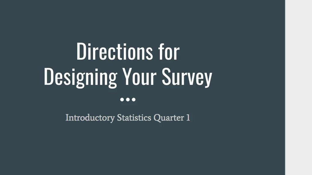 NEW Step 1 - Designing Your Survey.mp4
