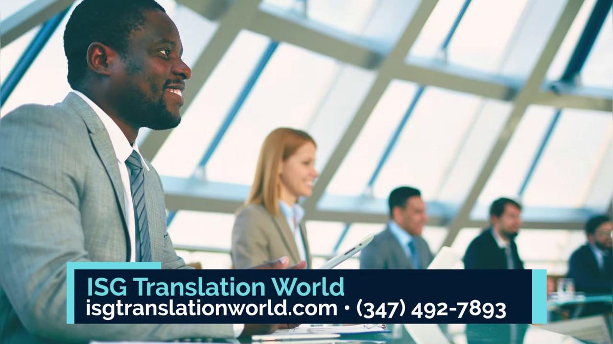 Translation in Brooklyn NY, ISG Translation World 