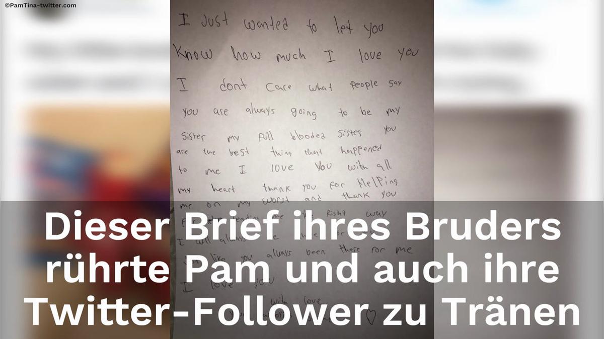 Junge erfährt schreckliches Geheimnis. Was er dann tut, rührt nicht nur seine Schwester zu Tränen