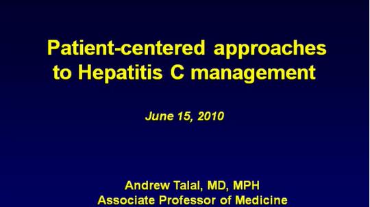 New Developments in the Diagnosis and Treatment of Hepatitis C Virus
