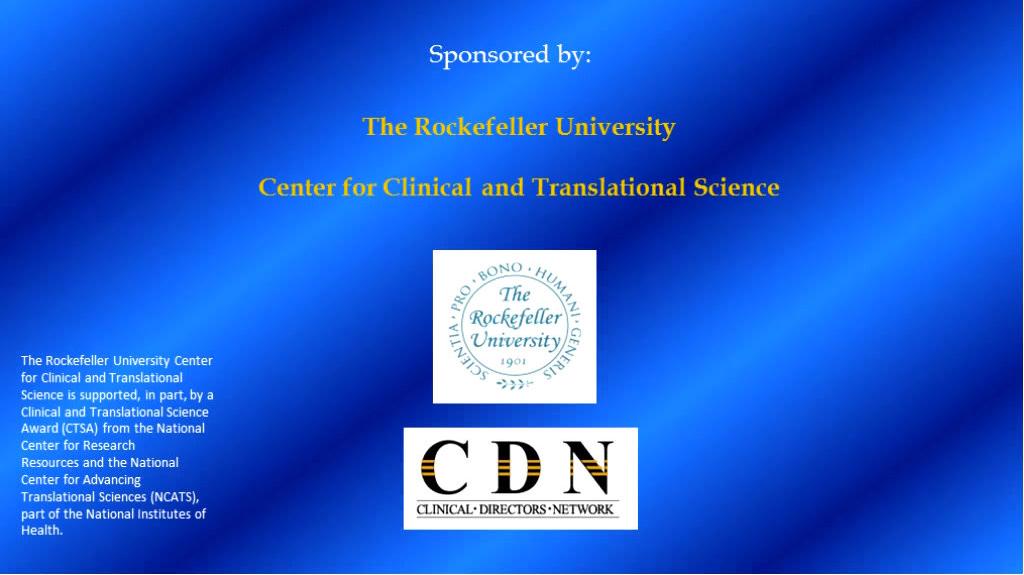 Clinical and Translational Research Day Part I