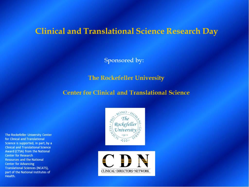 Clinical and Translational Research Day Part I