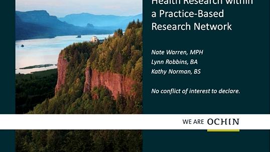 Engaging Patients to Inform Community Health Research within a Practice-Based Research Network