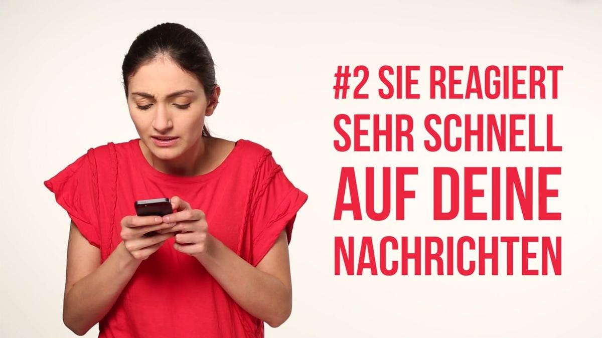 Daran merkst du, dass sie einfach auf dich steht