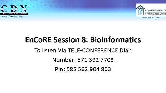 Session 8: Bioinformatics