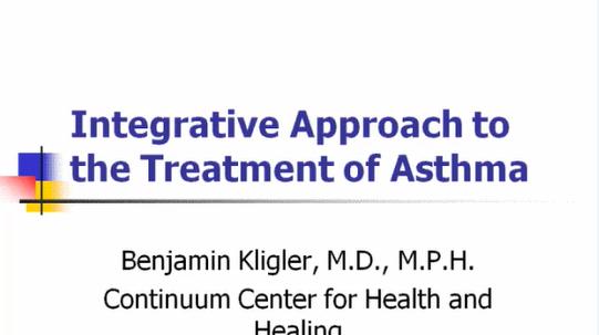 Integrative Approach to Asthma