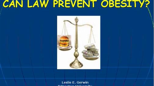 Sue Who?: Litigation and Obesity