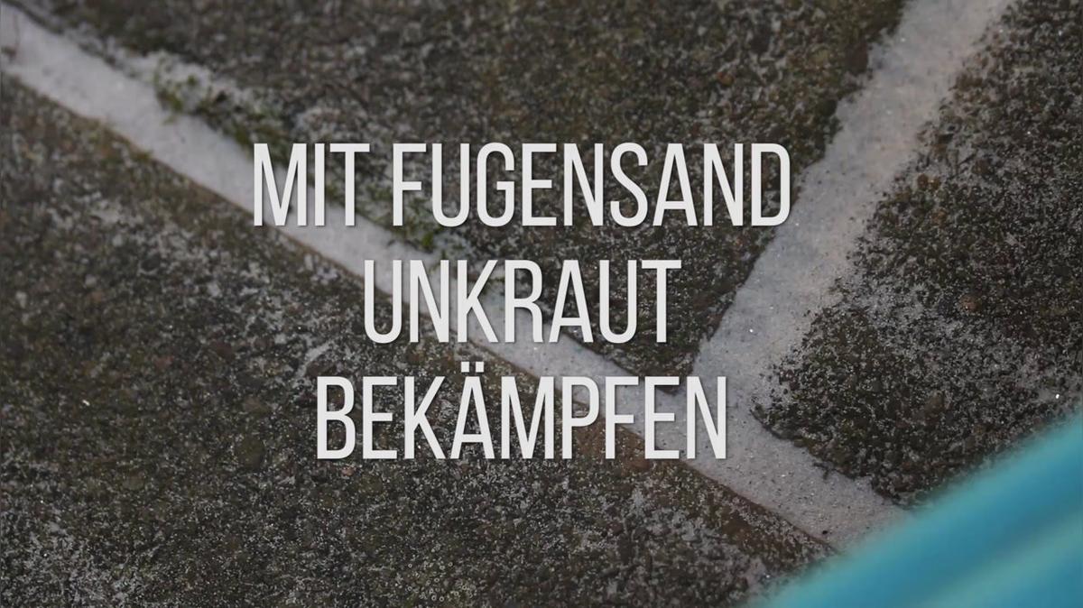 Mit Fugensand Unkraut bekämpfen