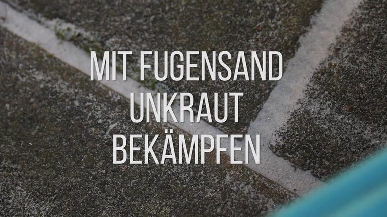 Mit Fugensand Unkraut bekämpfen