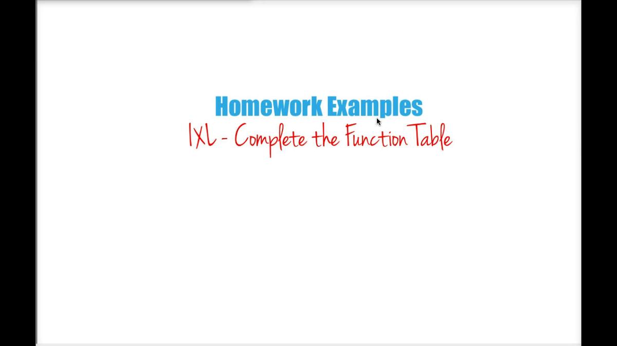 Math 8 Q2 - Unit 4 Complete the Function Table HH.mp4