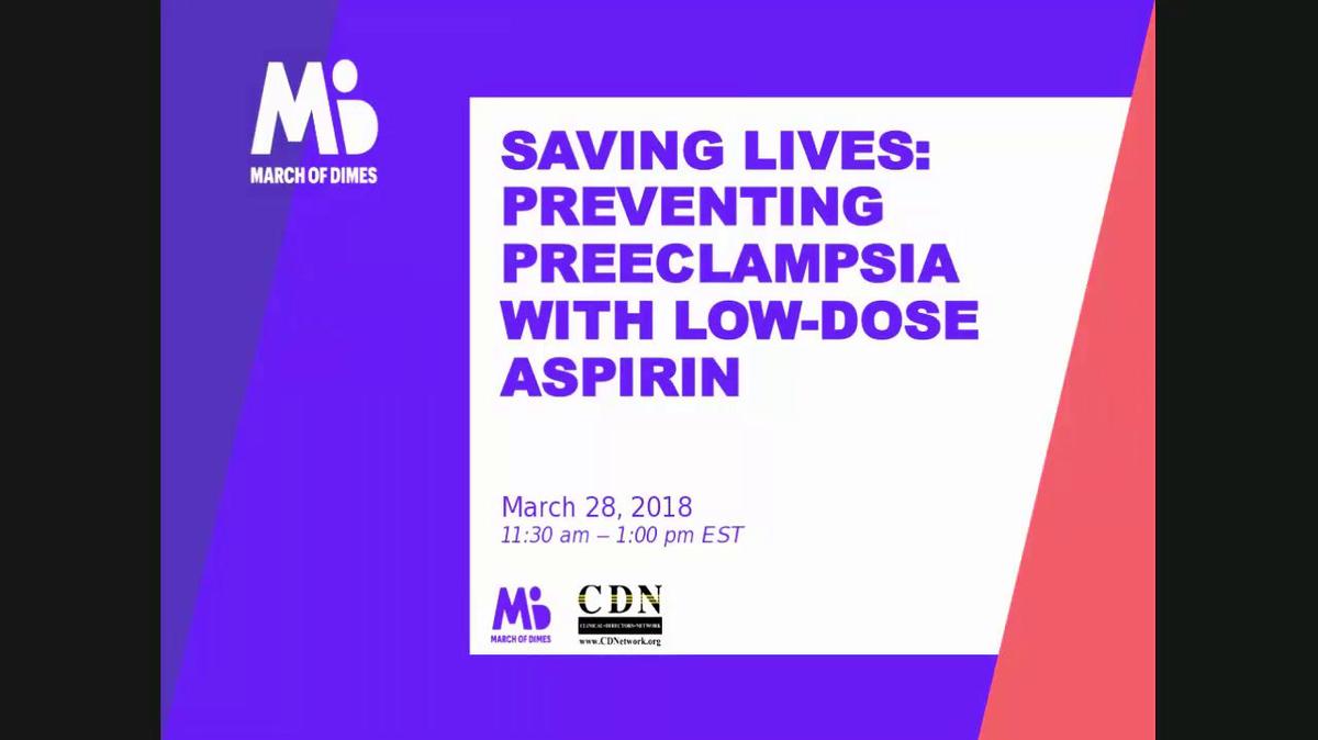Saving Lives: Preventing Preeclampsia with Low Dose Aspirin.