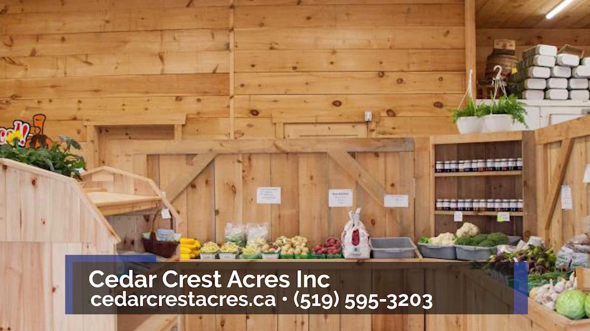 Farm Market in Gads Hill ON, Cedar Crest Acres Inc