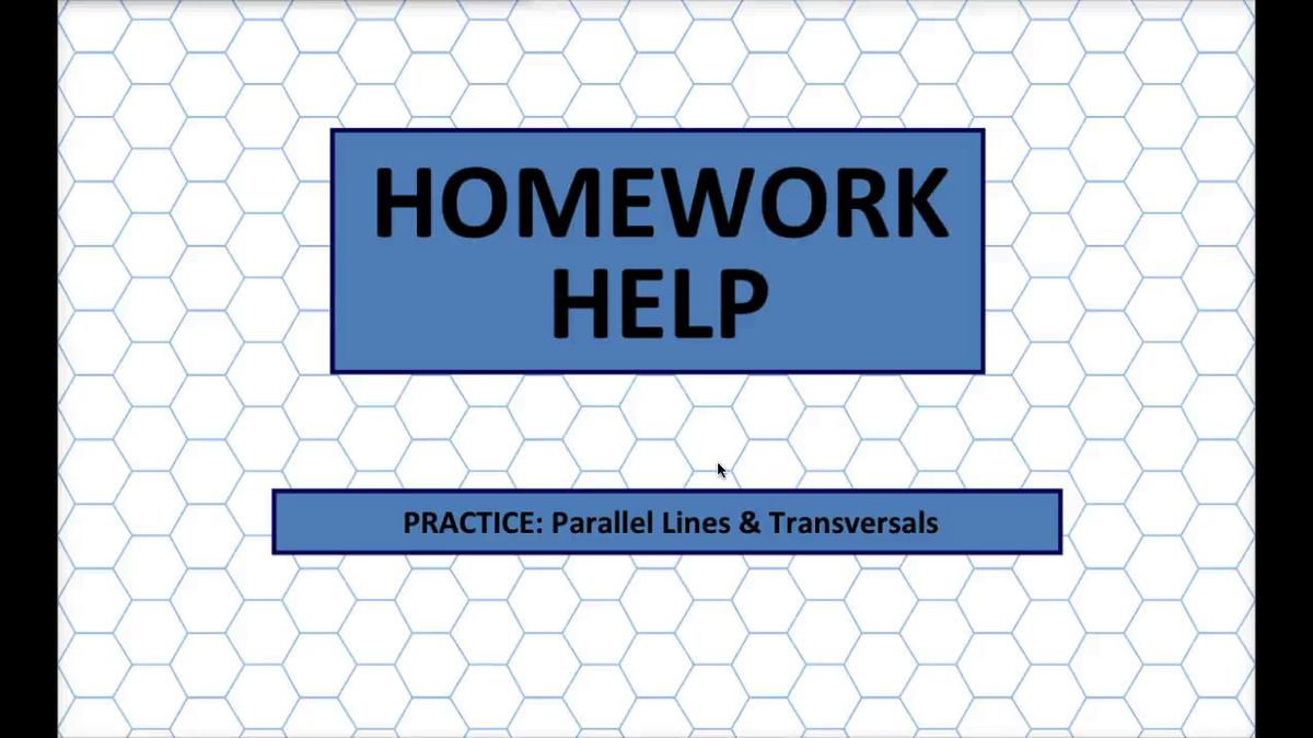 Math 8 Q4 NEW - Parallel Lines &amp; Transversals HH.mp4