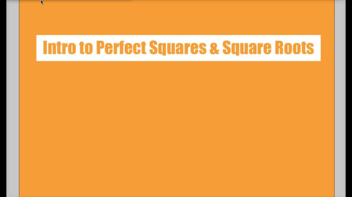 Math 8 Q3 Unit 6 Intro to Perfect Squares & Square Roots.mp4