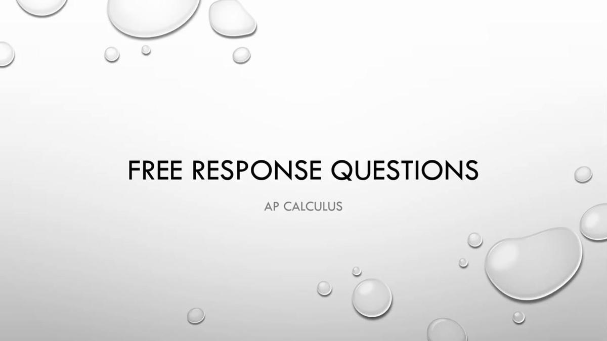 AP Calculus Free Response Tips.mp4