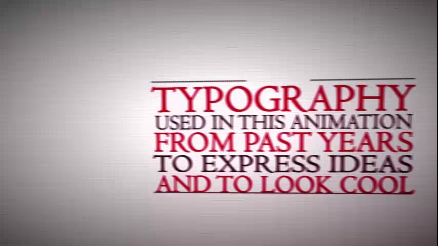 Make a cool retro-typo video advertising to present your company/website/product