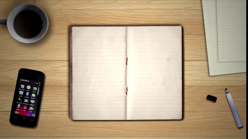 Make a nice notebook animation video to present your company/website/product