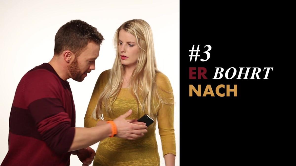 Daran erkennst du, dass er eifersüchtig ist
