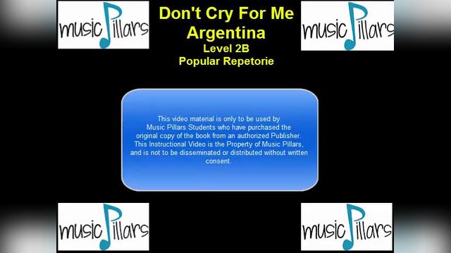 2B Popular Repetoire Don't Cry For Me....mp4