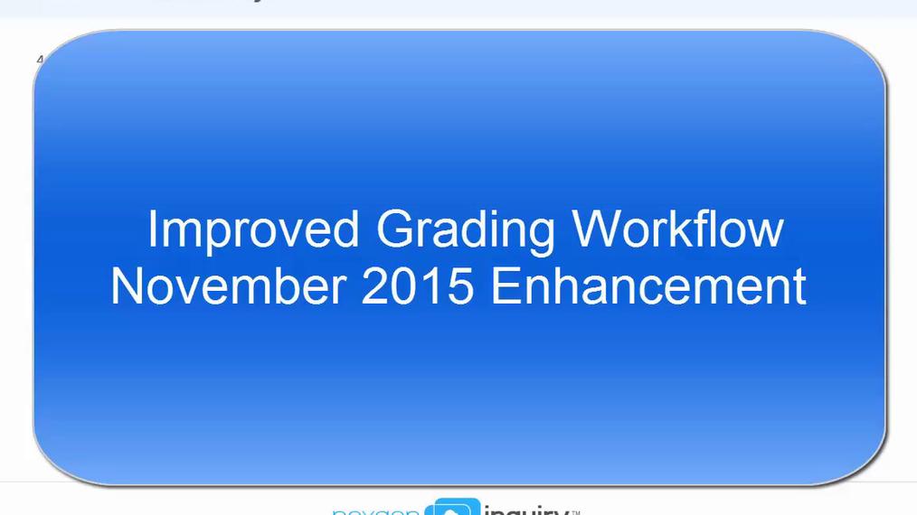 Improved Grading Workflow - November 2015 Update