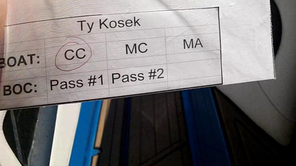 Ty Kosek B4 Round 2 Pass 1