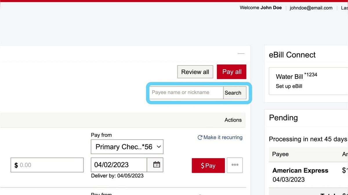 Elements Financial: Bill Pay
