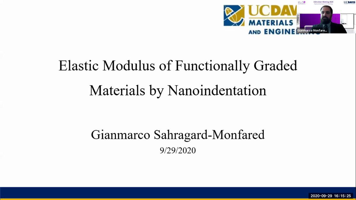 Elastic Modulus of Functionally Graded Materials by Nanoindentation